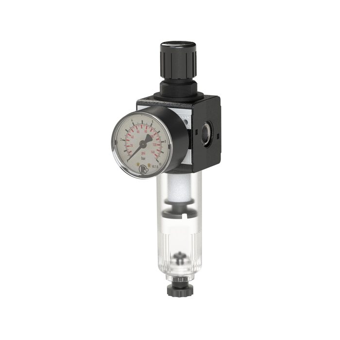 [100476] RIEGLER Filter regulator »multifix«, 5 µm, Size 3, G 1/2, 0.1 - 3 bar