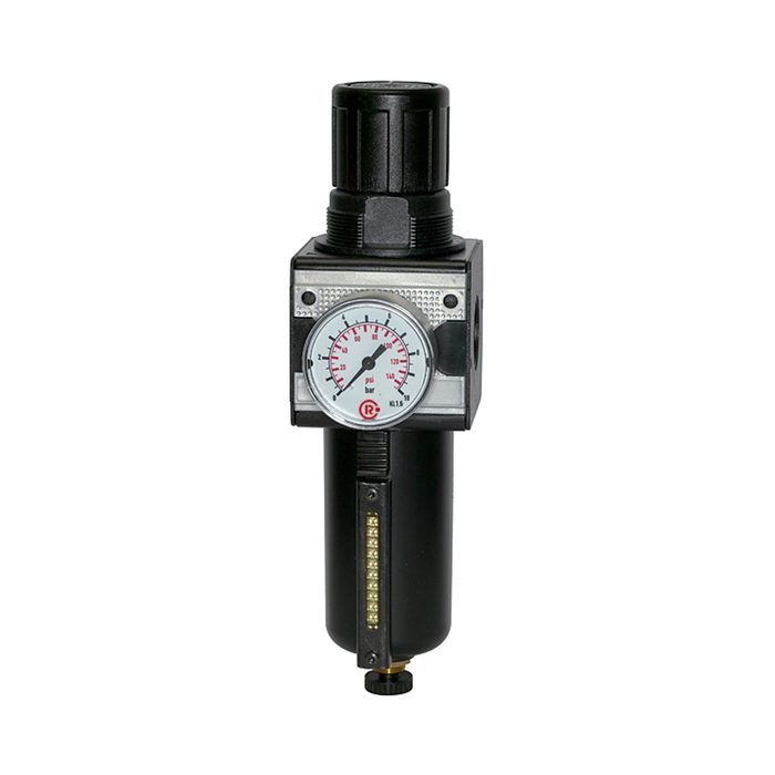 [100493] RIEGLER Filterregler »multifix«, Metallbehälter u. Sichtrohr, BG 1, G 1/4