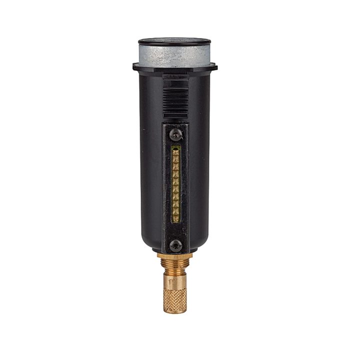 [100499] RIEGLER Metal container with viewing tube, incl. O-ring