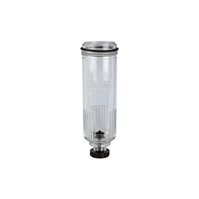 [100500] RIEGLER Polycarbonatbehälter, inkl. O-Ring, halbautom. Ablassventil, BG 1
