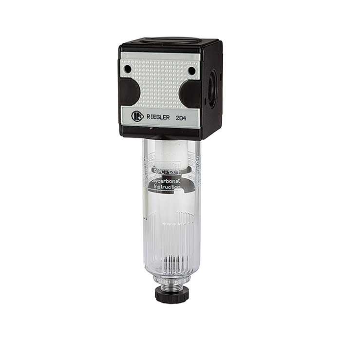 RIEGLER Filter »multifix« mit Polycarbonatbehälter, 5 µm, BG 3, G 3/4, HA