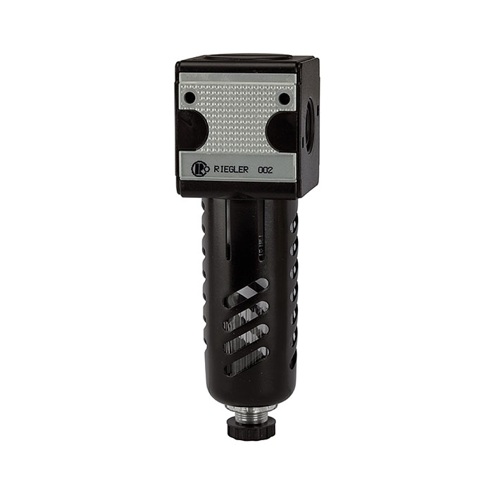 RIEGLER Filter »multifix«, PC-Behälter, Schutzkorb, 40 µm, BG 5, G 1, HA
