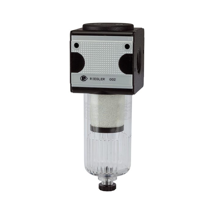 [100527] RIEGLER Pre-filter »multifix« with PC container, 0.3 µm, Size 1, G 1/4