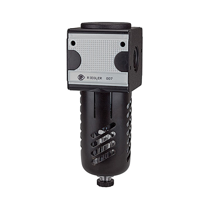 RIEGLER Mikrofilter »multifix«, mit PC-Behälter, Schutzkorb, BG 1, G 1/4