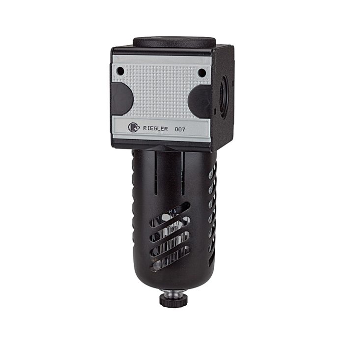 [100535] RIEGLER Mikrofilter »multifix«, mit PC-Behälter, Schutzkorb, BG 1, G 1/4