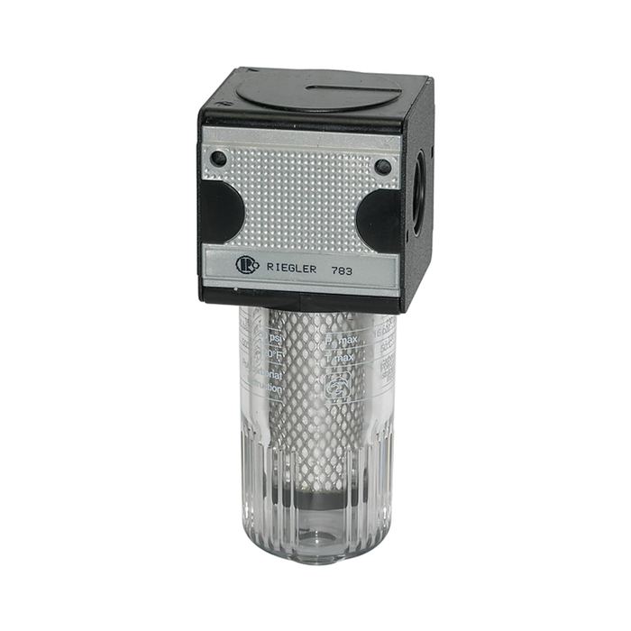 [100540] RIEGLER Active charcoal filter »multifix«, PC container, Size 3, G 1/2