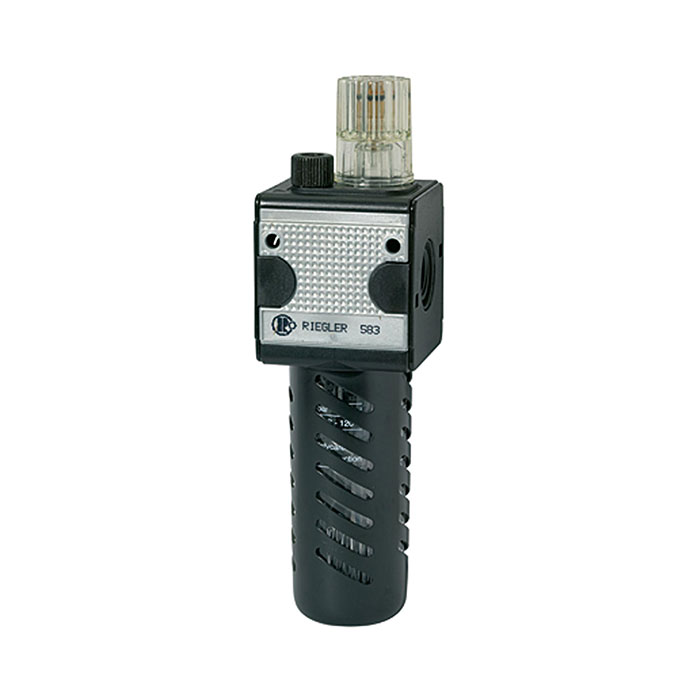 RIEGLER Mist oiler »multifix«, PC container, Protec. cage, Size 1, G 1/4
