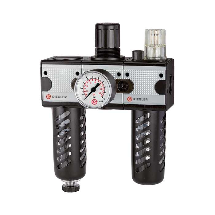 [100588] RIEGLER Service unit 3-part »multifix«, Protective cage, Size 3, G 1/2