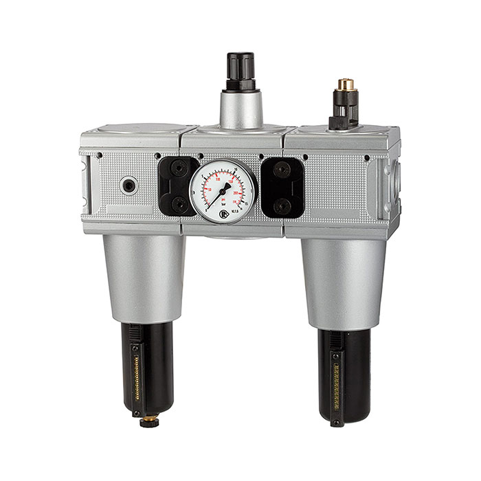 RIEGLER Service unit 3-part »multifix«, Metal container, Size 5, G 1