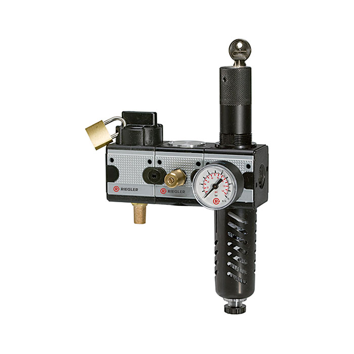 RIEGLER Service station SAFETY »multifix«, Size 1, G 1/4