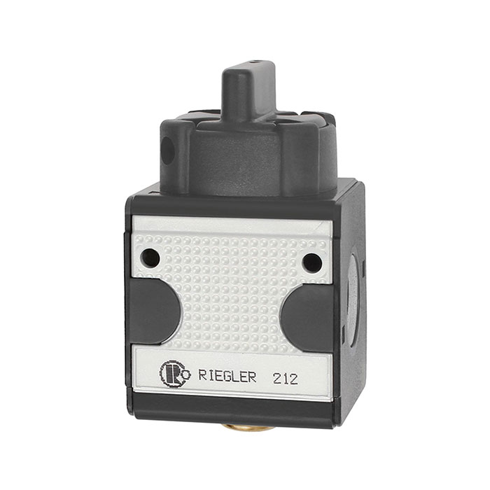 RIEGLER Ball valve 3/2-way »multifix«, lockable, Size 1, G 1/4