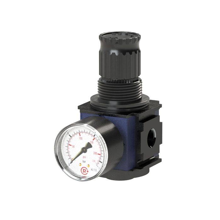 [100647] RIEGLER Druckregler »variobloc«, inkl. Manometer, BG 2, G 1, 0,5 - 10 bar