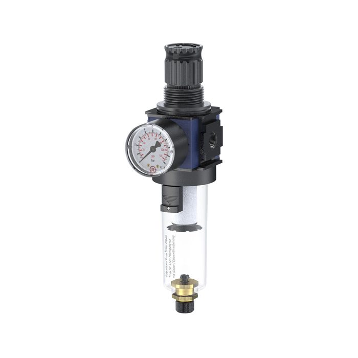 [100659] RIEGLER Filterregler »variobloc« mit PC-Behälter, BG 2, G 1/2, 0,5-10 bar