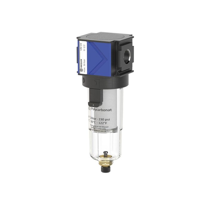 [100685] RIEGLER Mikrofilter »variobloc«, mit PC-Behälter, 0,01 µm, BG 2, G 1/2