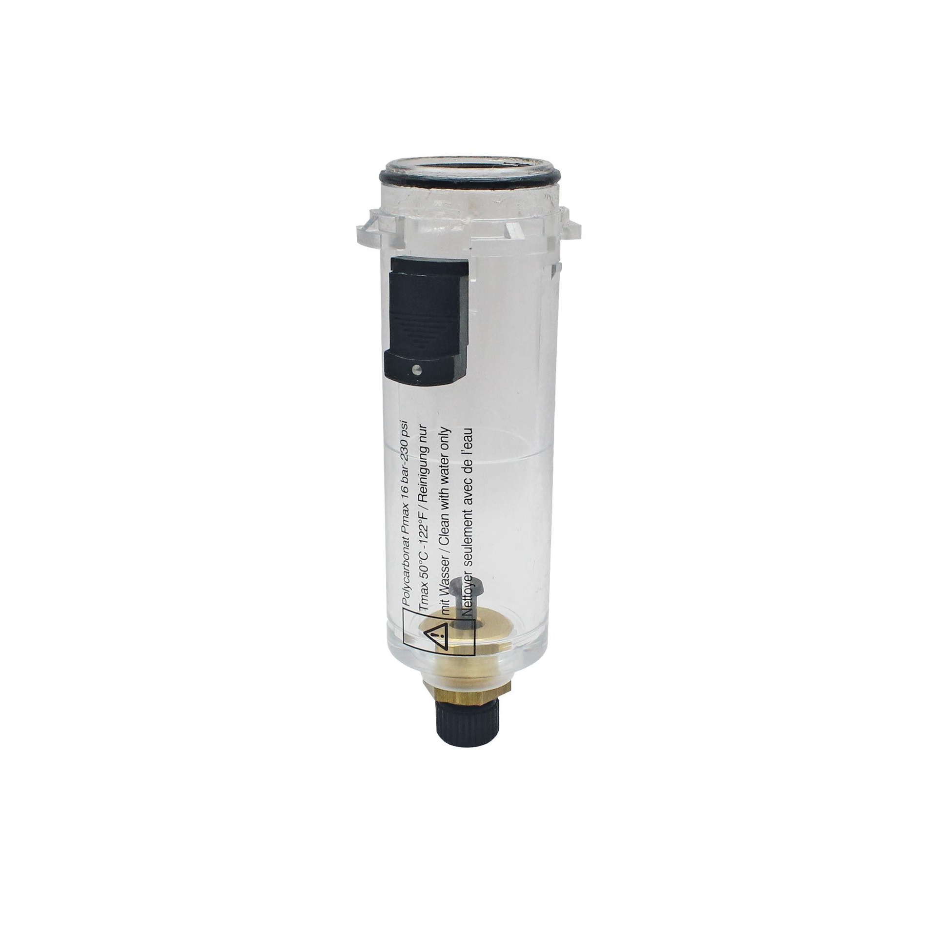 RIEGLER Polycarbonatbehälter mit Handablassventil, BG 1
