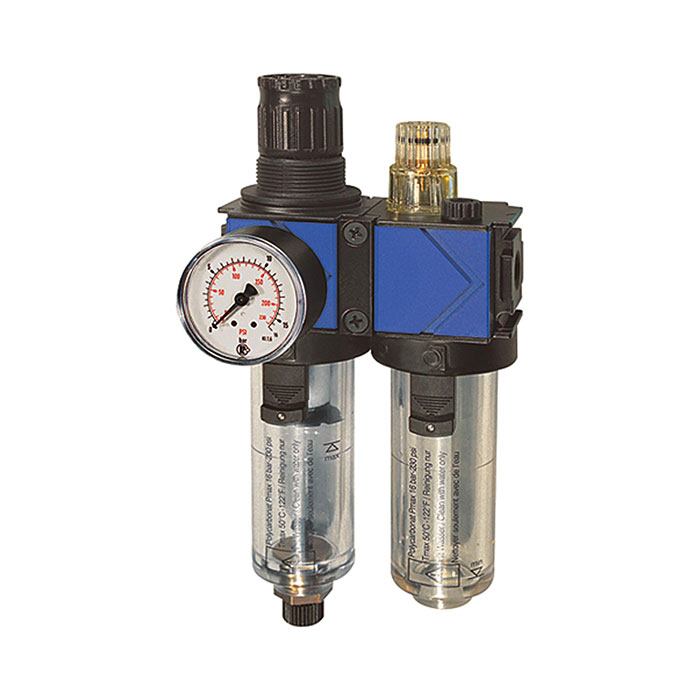 RIEGLER Service unit 2-part »variobloc« with PC container, Size 1, G 3/8