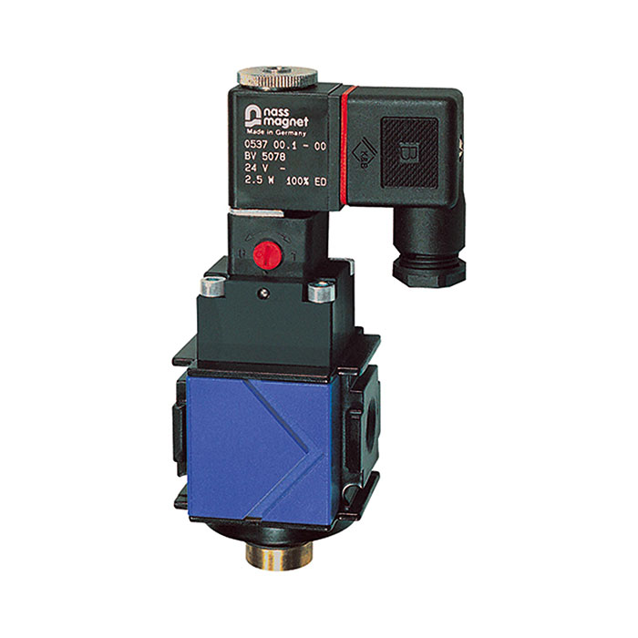 RIEGLER Switch valve (3/2-way valve) »variobloc«, 24 V DC, Size 2, G 3/4