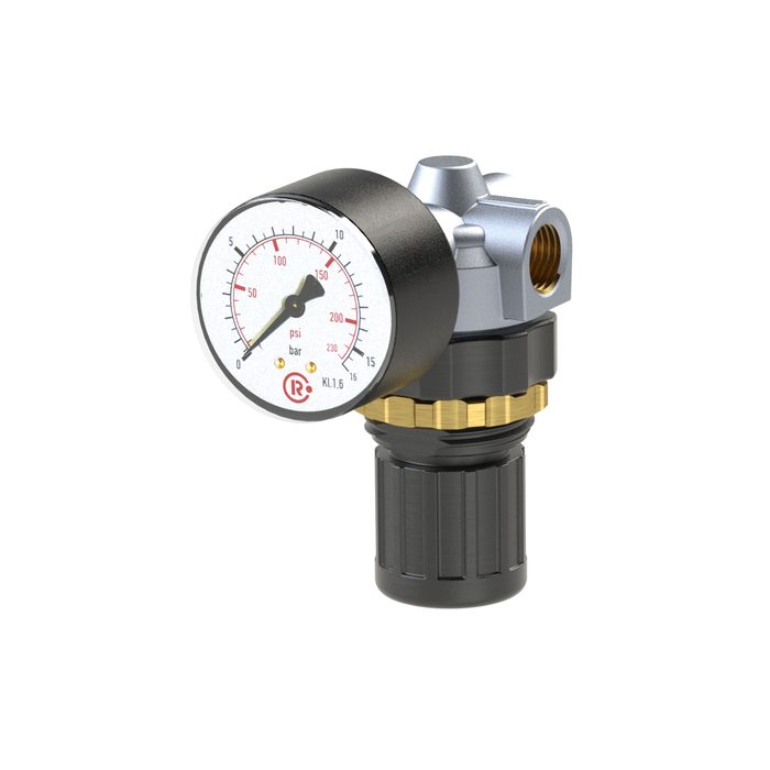 [100779] RIEGLER Druckregler »Standard-mini«, Schalttafelmutter, G 1/4, 0,5-16 bar