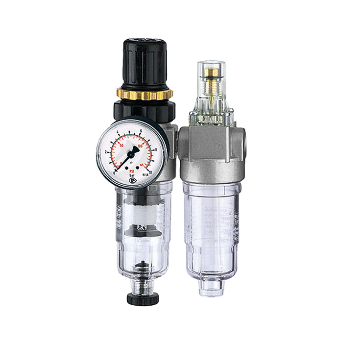 RIEGLER Wartungseinheit 2-tlg. »Standard-mini«, PC-Behälter, BG 0, G 1/8