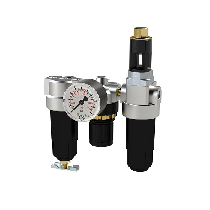 RIEGLER Wartungseinheit 3-tlg. »Standard-mini« mit Metallbehälter, G 1/8