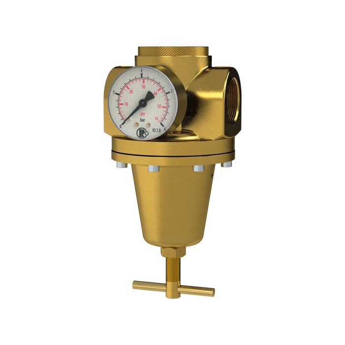 [100902] RIEGLER Konstantdruckregler inkl. Manometer, BG 4, G 1 1/2, 0,5 - 10 bar