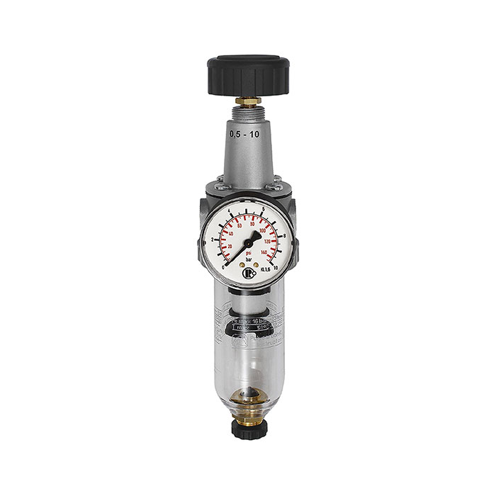 RIEGLER Filterregler »Standard«, mit Polycarbonatbehälter, BG 1, G 3/8