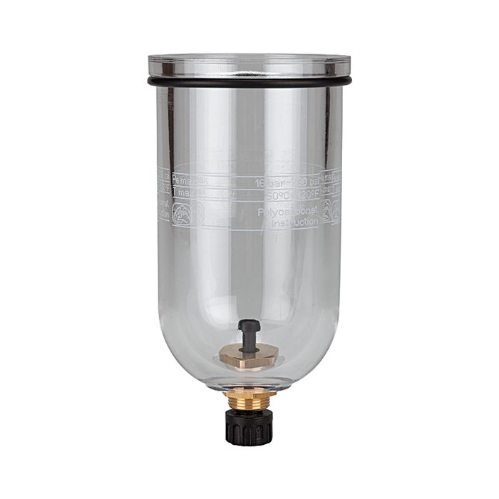 [100946] RIEGLER PC container, for filter regulator / filter »Standard«, Size 2