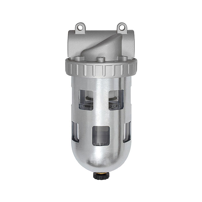 RIEGLER Filter »Standard«, PC-Behälter, Schutzkorb, 40 µm, BG 4, G 1 1/2