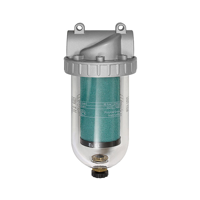 [100989] RIEGLER Special filter »Standard«, PC container, 0.01 µm, Size 1, G 3/8