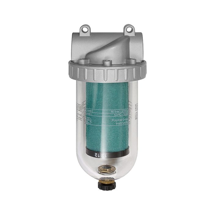 [100989] RIEGLER Special filter »Standard«, PC container, 0.01 µm, Size 1, G 3/8