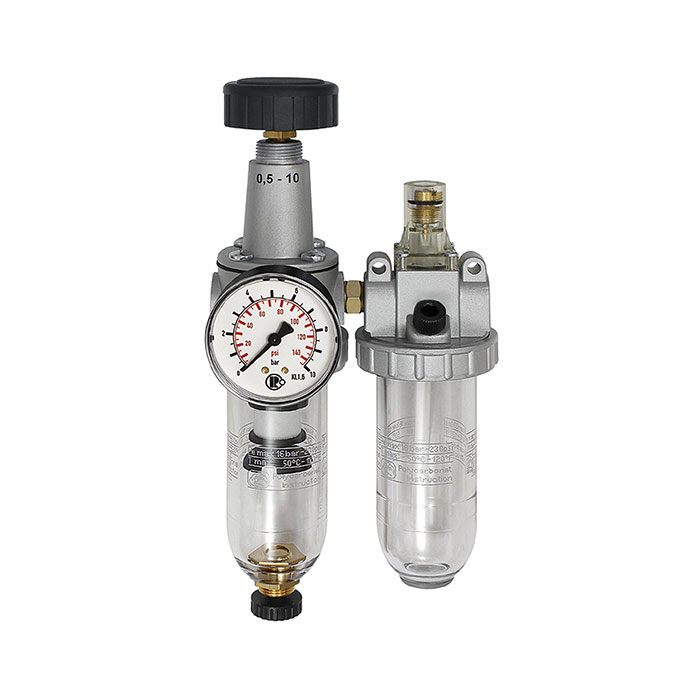 RIEGLER Service unit 2-part »Standard« with PC container, Size 3, G 1/2