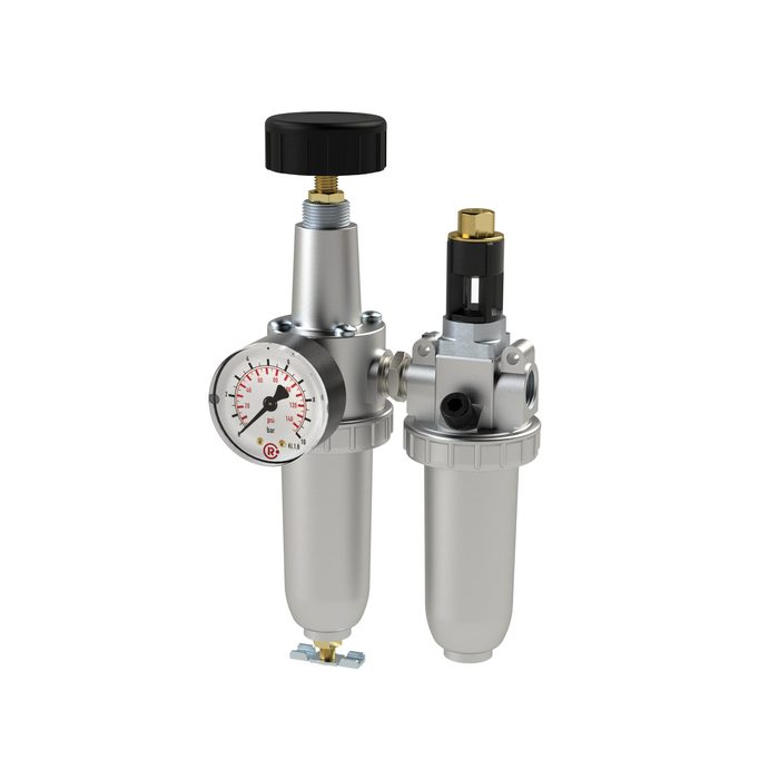 [101060] RIEGLER Service unit 2-part »Standard«, Metal container, Size 2, G 3/8