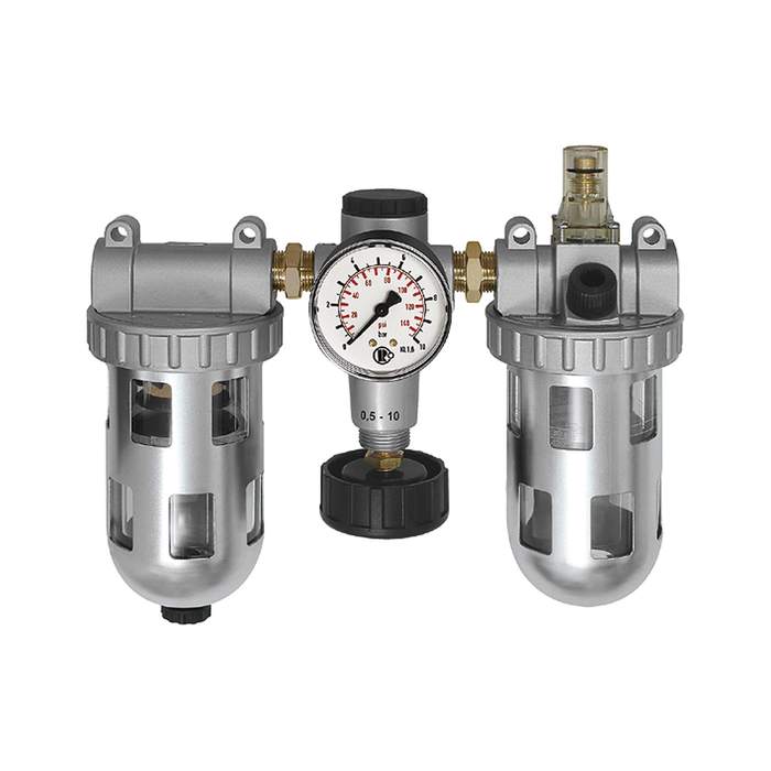 [101072] RIEGLER Service unit 3-part »Standard«, Protective cage, Size 1, G 1/4