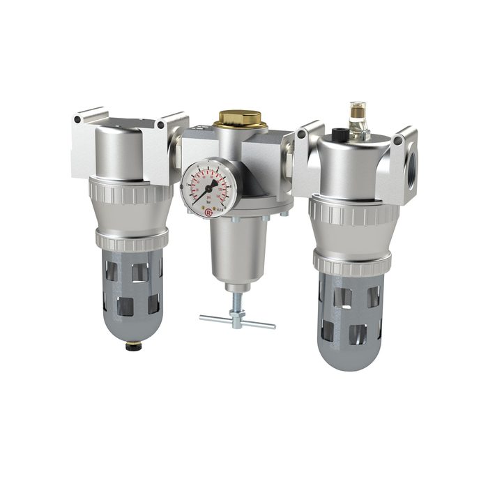 [101079] RIEGLER Service unit 3-part »Standard«, Protective cage, Size 4, G 1 1/2