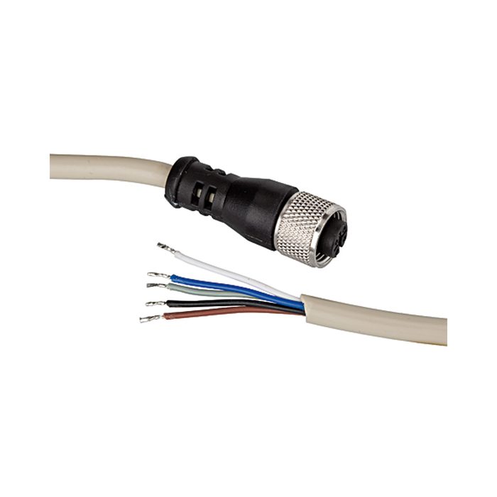 [101132] RIEGLER Electrical connection cable, straight socket, 5 m cable, 5-wire