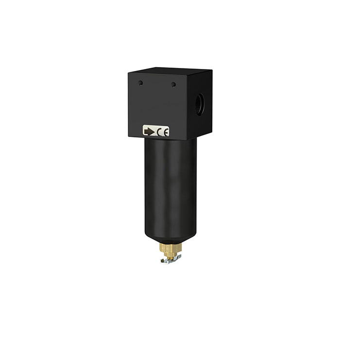 RIEGLER Filter für hohe Drücke bis 40 bar, mit Handablassventil, G 1