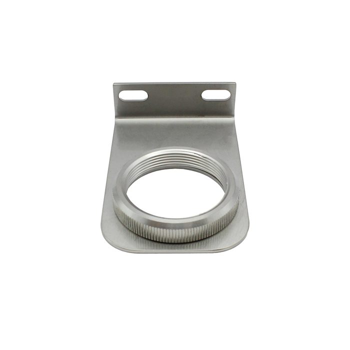 [101199] RIEGLER Haltewinkel aus Edelstahl 1.4401 mit Mutter M45x1,5