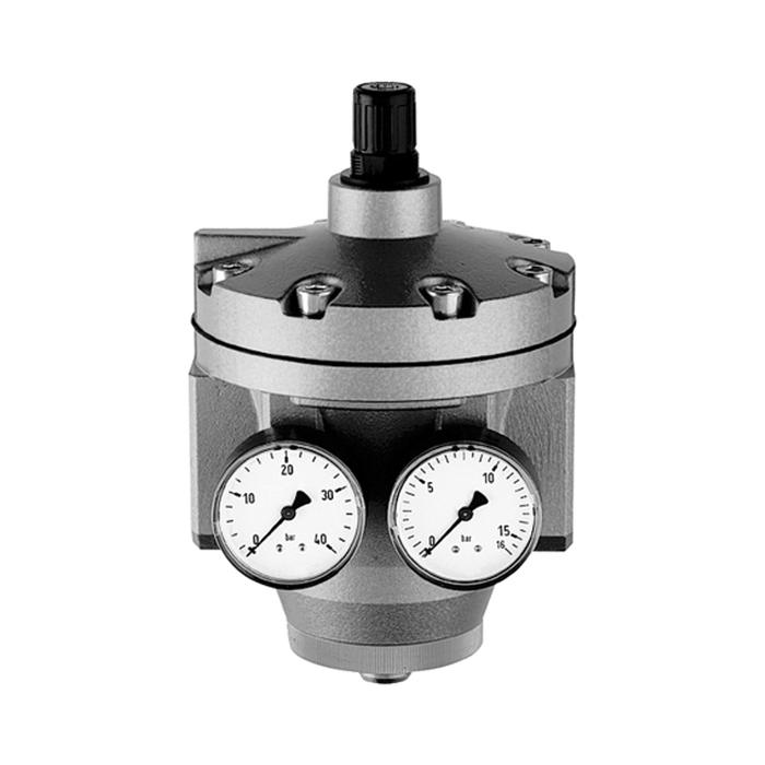 [101263] RIEGLER Hochleistungsdruckregler mit 2 Manometern, G 2, 0,1 - 3 bar