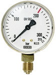 RIEGLER Pressure gauge neutral gases, G1/4 radial bottom, 0-315 bar,Ø63mm