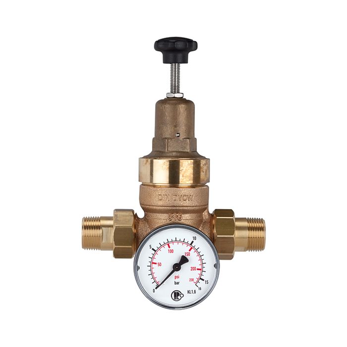 [101327] RIEGLER Druckregler für Trinkwasser, ohne DVGW, R 1/2, 1,5 - 12 bar