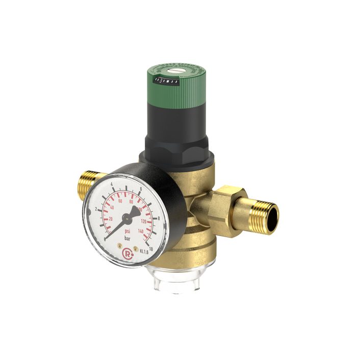 [101361] RIEGLER Pressure regulator, potable water, DVGW tested, R 3/4, 1.5-6 bar