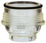 RIEGLER Transparent sieve cup for press. reg. potable water, R 1/2, R 3/4