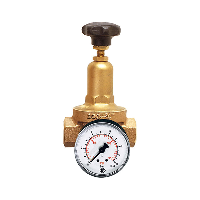RIEGLER Pressure regulator DRV 200, Standard design, G 1, 1.5 - 8 bar