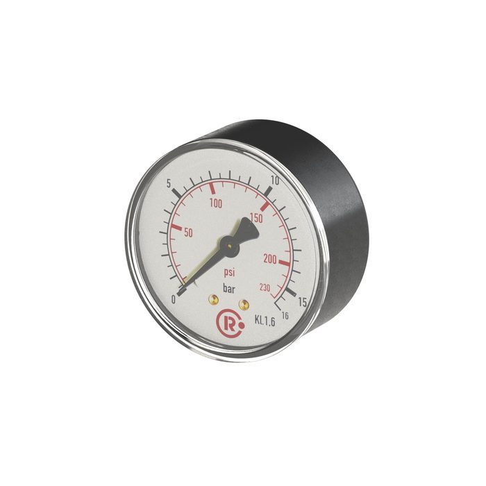 [101534] RIEGLER Standardmano, Kunststoff, G 1/8 hinten, 0 - 16,0 bar/230 psi, Ø40