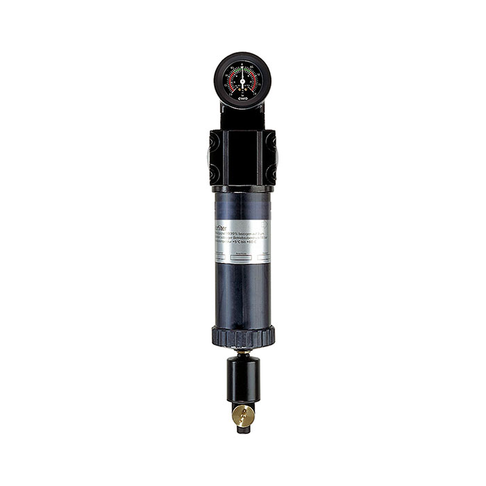 RIEGLER Vorfilter mit Differenzdruckmanometer, 3 µm, G 1 1/2