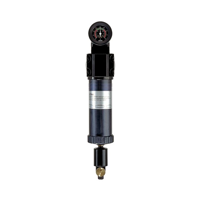 [101550] RIEGLER Pre-filter with differential pressure gauge, 3 µm, G 1 1/2