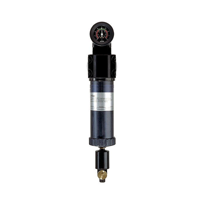 RIEGLER Mikrofilter mit Differenzdruckmanometer, 0,01 µm, G 1