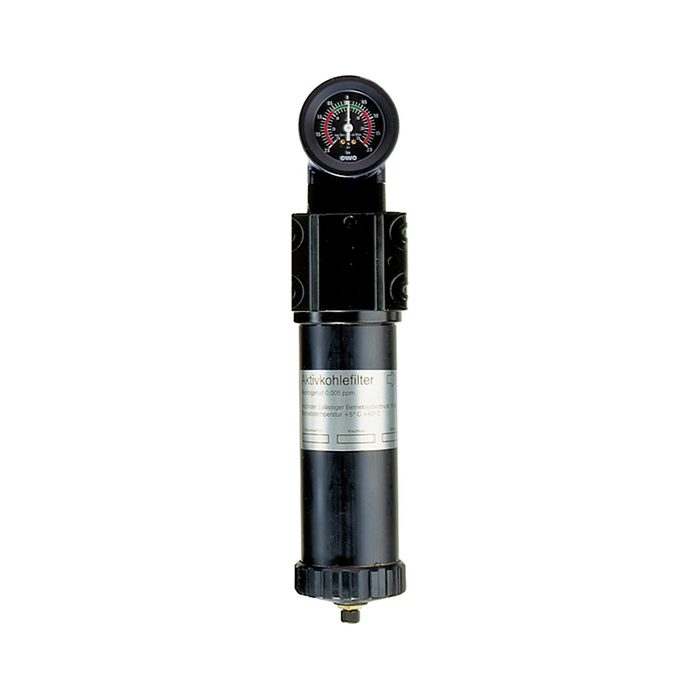 [101582] RIEGLER Active charcoal filter with differential pressure gauge, G 1 1/2