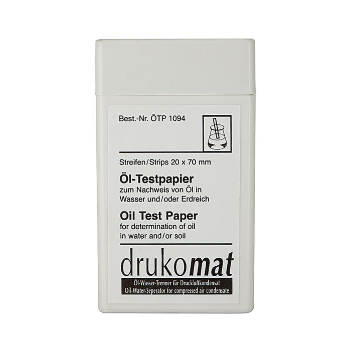 [101618] RIEGLER Oil test paper (50 strips), for oil water separator »drukosep«
