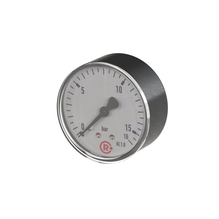 [101751] RIEGLER Standard pressure gauge, rear centric, G 1/4, 0 - 2.5 bar, Ø 63